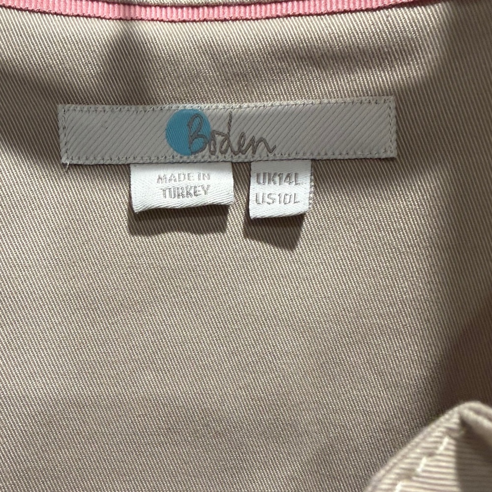 Boden Tan Button-Down Midi Dress - Picture 2 of 6